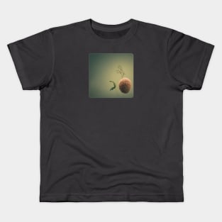 A.I. Generated Alien Flower with floating leaf Kids T-Shirt